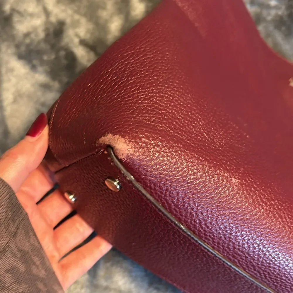Kate Spade Aubrey brown Red classic timeless Chain purse
